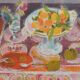 Paul Collomb: The Indian sheet, original signed lithograph.