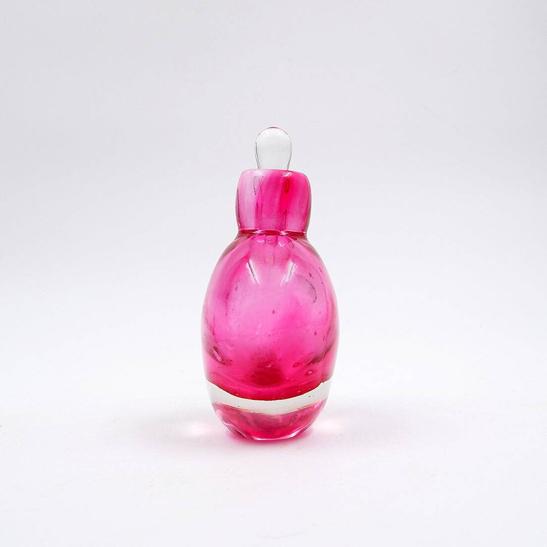 “Sommerso” perfume bottle in pink and transparent glass