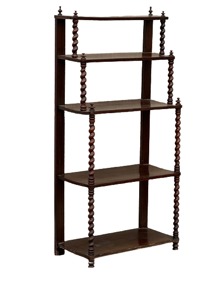 Rosewood veneer shelf