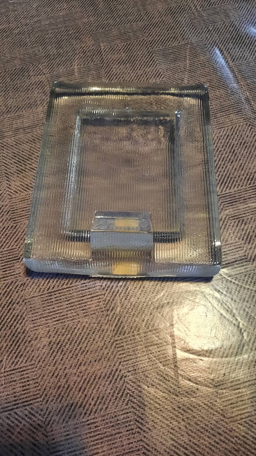 60s glass photo frame