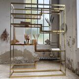 Brass shelf 1970 Belgo Chrom regency