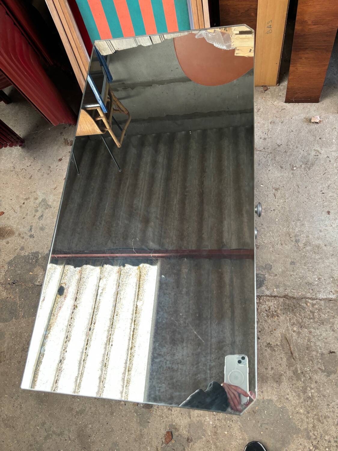 Art deco mirrored chest of drawers