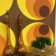 Large Italian Empoli glass carafes