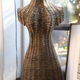 Mannequin Buste Rotin Vintage