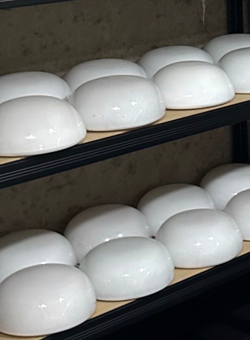 White opaline globe (glass only)