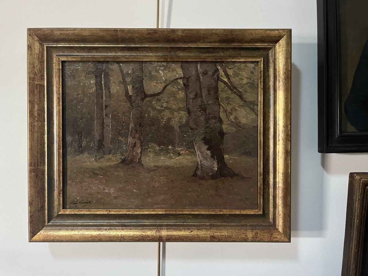 Paul Lecomte (1842–1920) A Underwood, oil on panel, signed