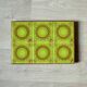 Large vintage glazed ceramic trivet