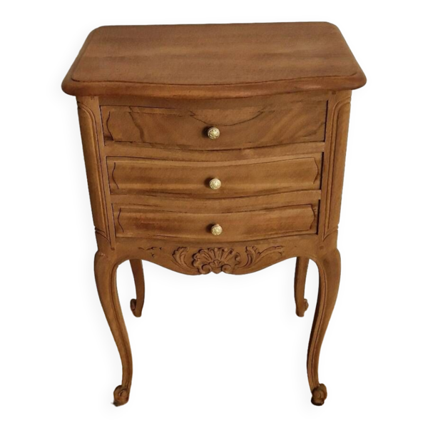 Commode chevet bois style Louis XV