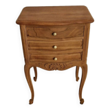 Commode chevet bois style Louis XV