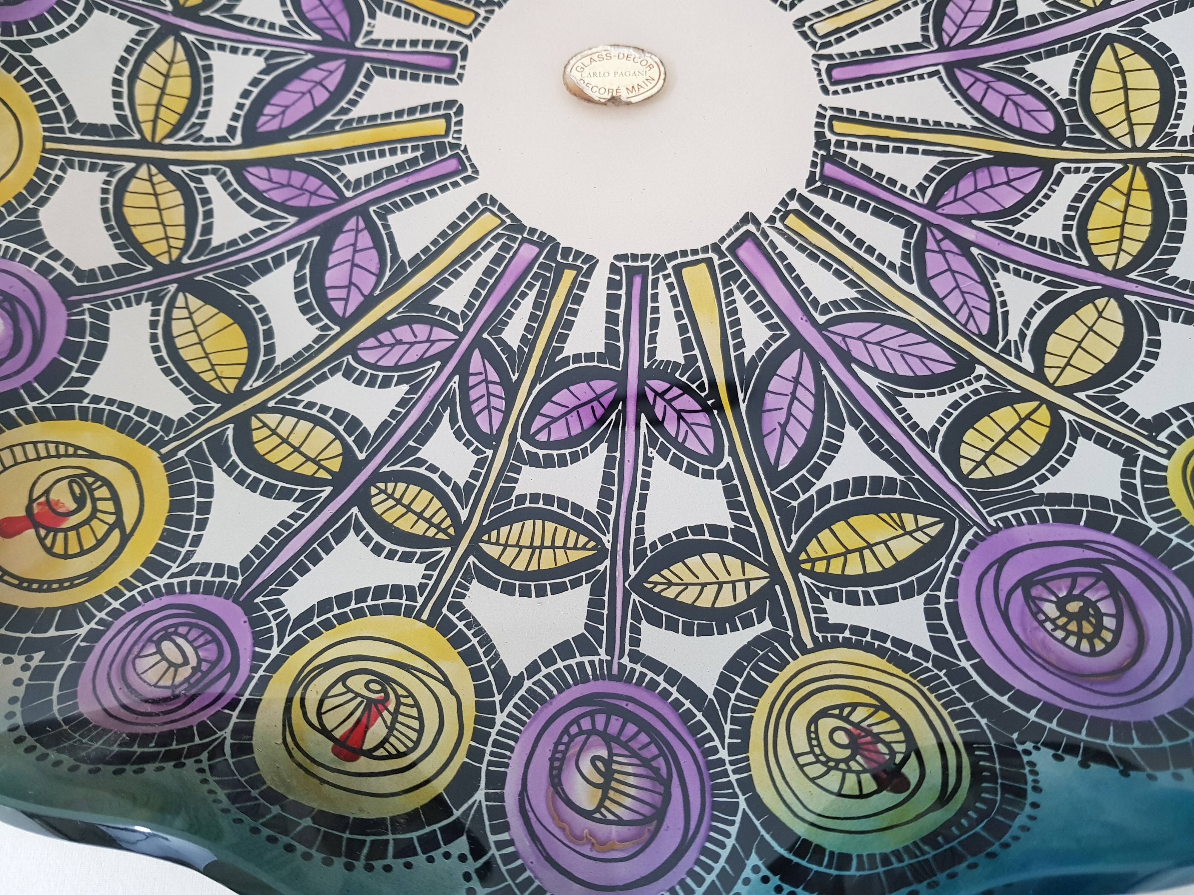 Carlo Pagani's  glass flower pattern 1950