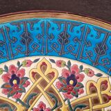 Jules Vieillard à Bordeaux - Important plat - en faience fine à décor d'émaux cloisonnés - XIXème