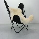 BKF Butterfly Chair by Jorge Hardoy-Ferrari for Knoll, 1960s incl. Sheepskin