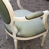 Louis xvi medallion armchair
