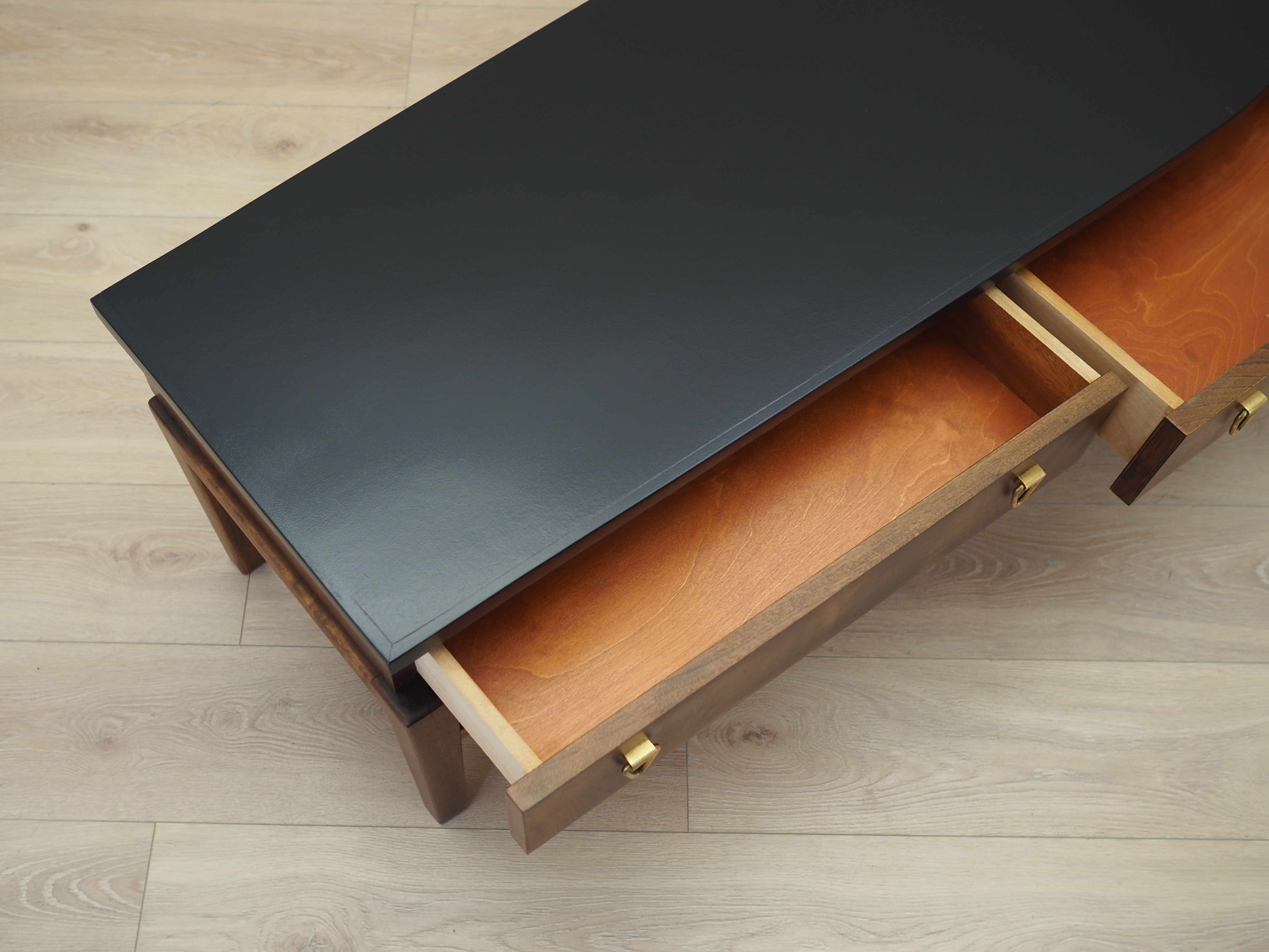 Walnut console, Danish design, 1960s, production Denmark
