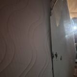Octagonal beveled mirror with tassels 50x80cm