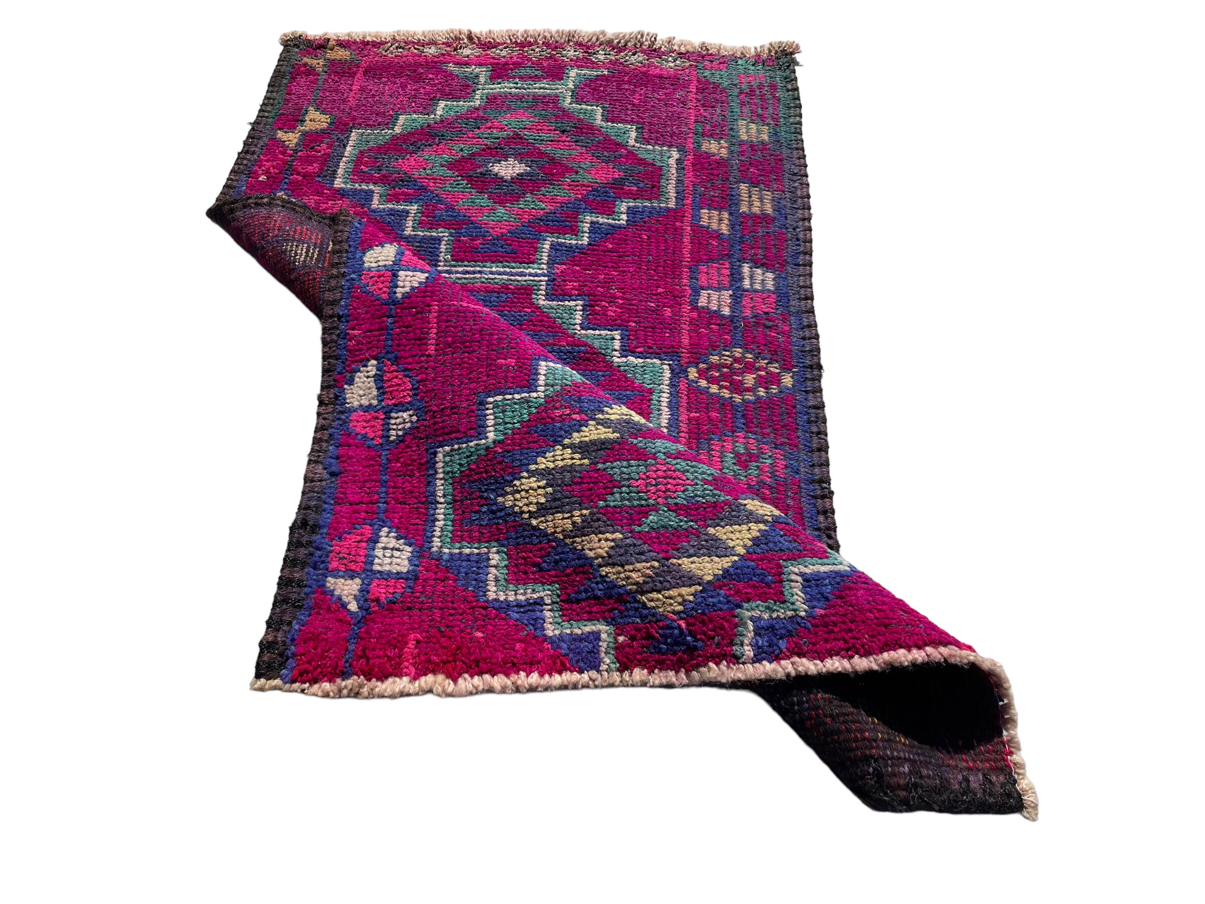 Traditional Vintage Kurdish Herki Rug , 140 X 85 Cm
