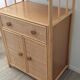 Shelf of the 70s in rattan and wicker wood