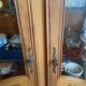 Display cabinet / bonnetière in cherry wood, Louis XV style, very good condition.