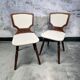 Pair of vintage wooden chairs