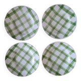 La Redoute x Selency set of 4 semi-deep green plates