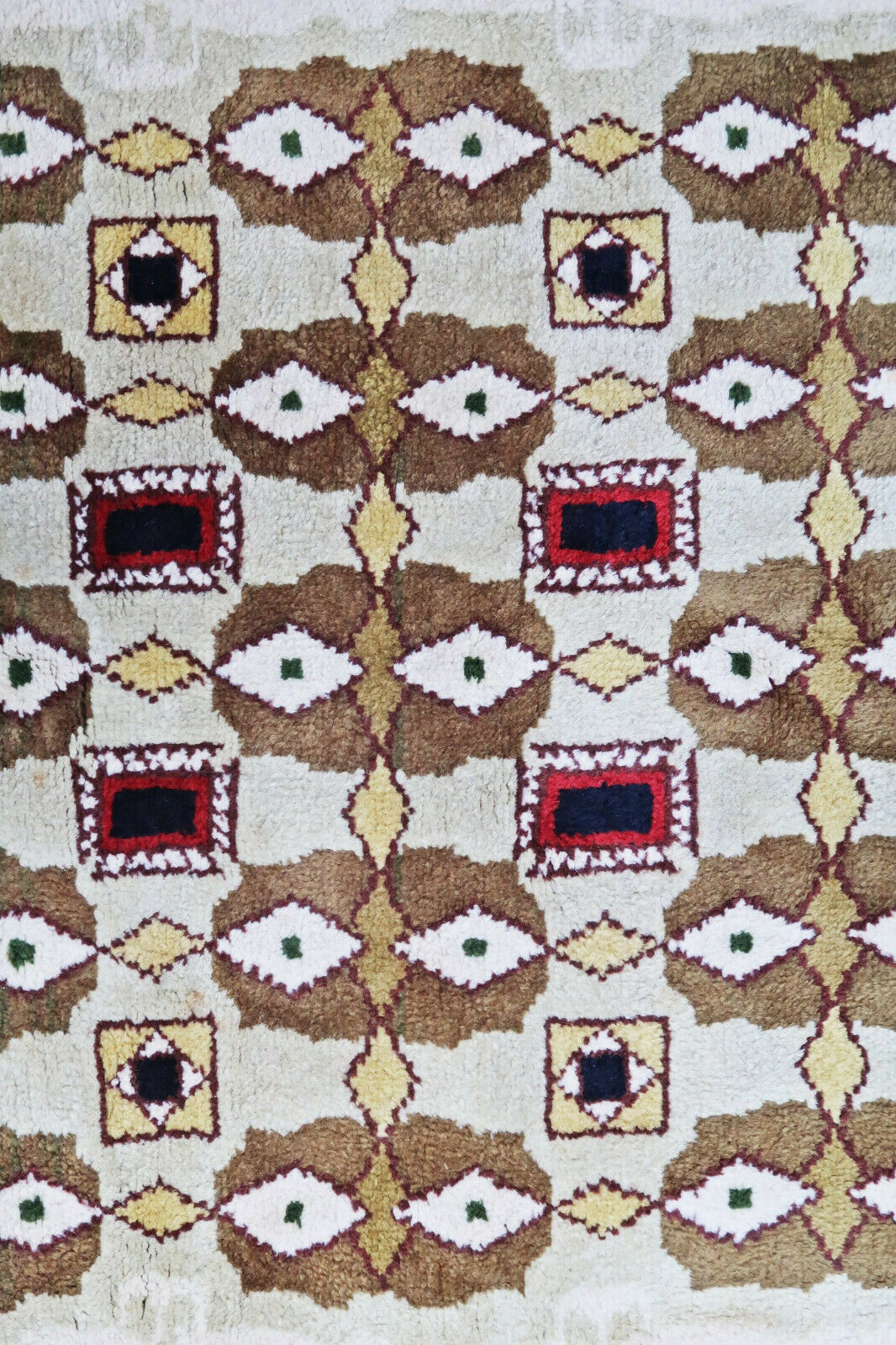 French rug Leleu 1950 224 X 157 cm