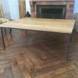 Table basse bois et fer