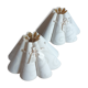Two romantic ivory lampshades