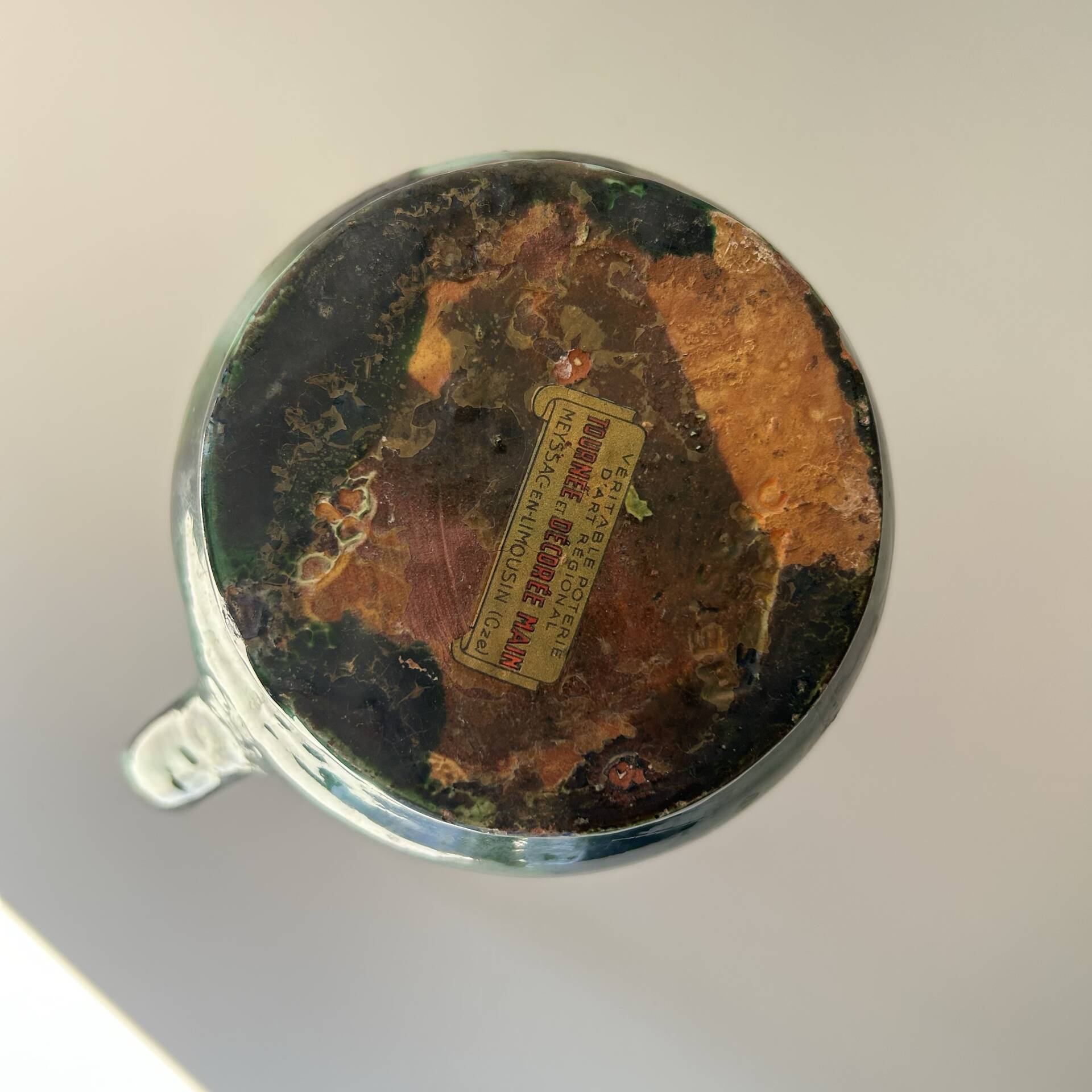 Stamped pitcher Meyssac in Limousin