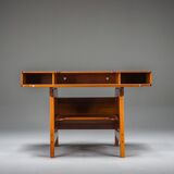 Bureau en teck moderne du milieu du siècle, années 1980