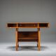 Mid-century modern teak desk, 1980s