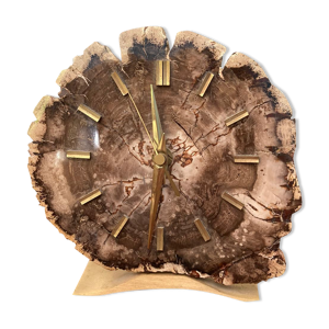 horloge de table en bois