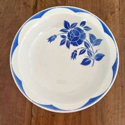 Corsica floral decoration hollow dish, Digoin Sarreguemines
