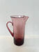 Vintage amethyst pink blown glass jug – bubble design from the 60s/70s