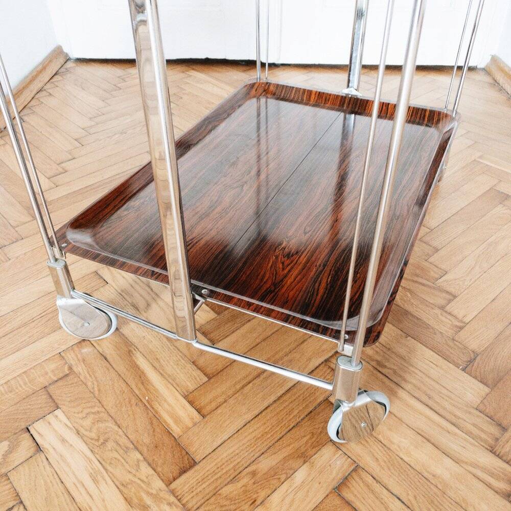 Mid-century modern German bar cart or trolley, 1970s