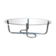 Metal and glass coffee table