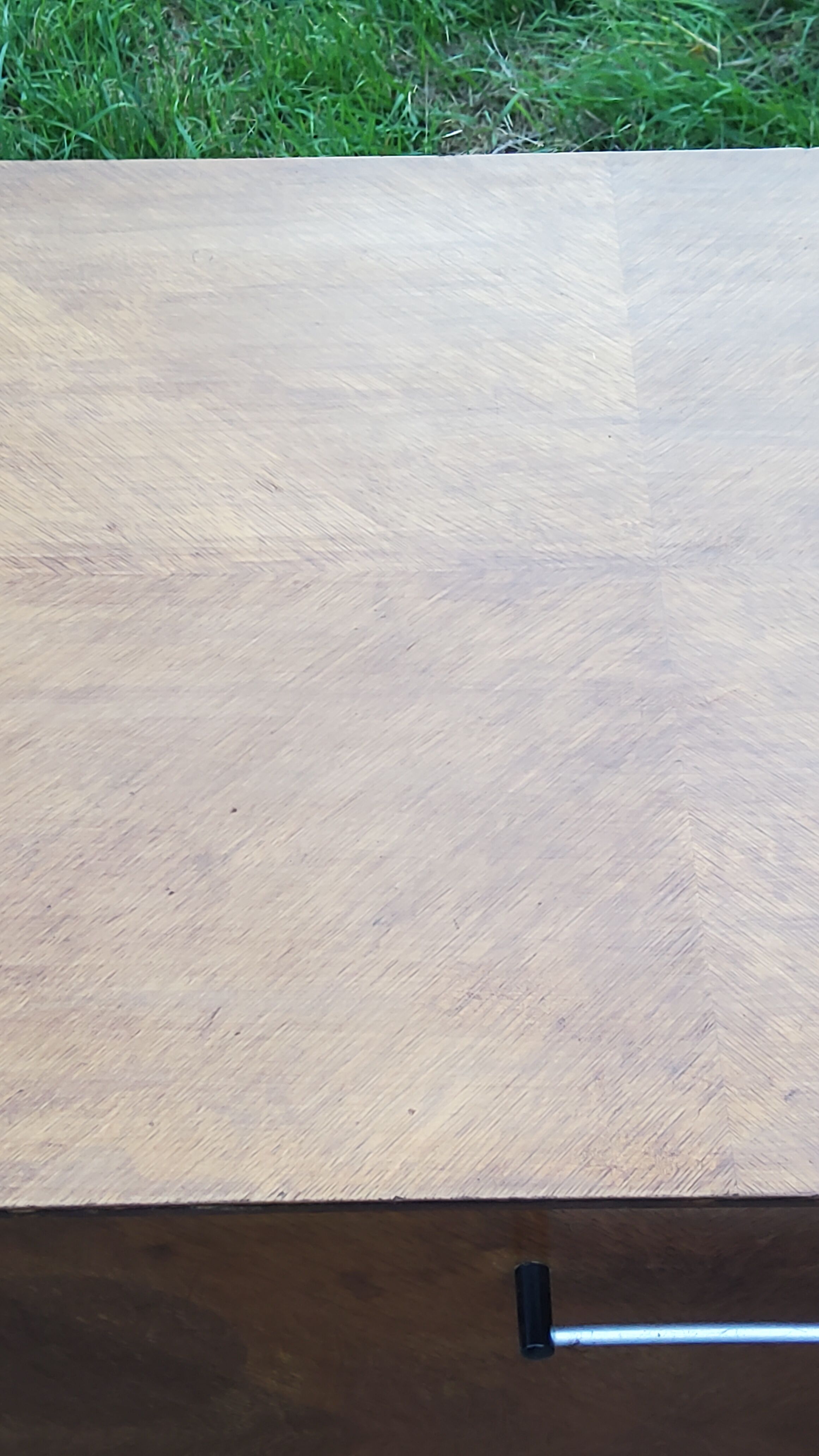 Vintage gold oak row feet compass from the 50s