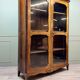 Louis xv style marquetry glass bookcase xix eme century