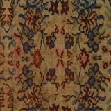One-of-a-kind turkish handwoven vintage rug - rustic vintage charm 260x 158