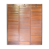 Notary triple curtain cabinet