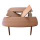 Table carrée teck scandinave extensible années 60