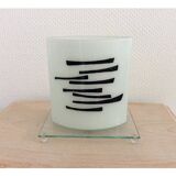 Roche Bobois vintage polished glass lamp