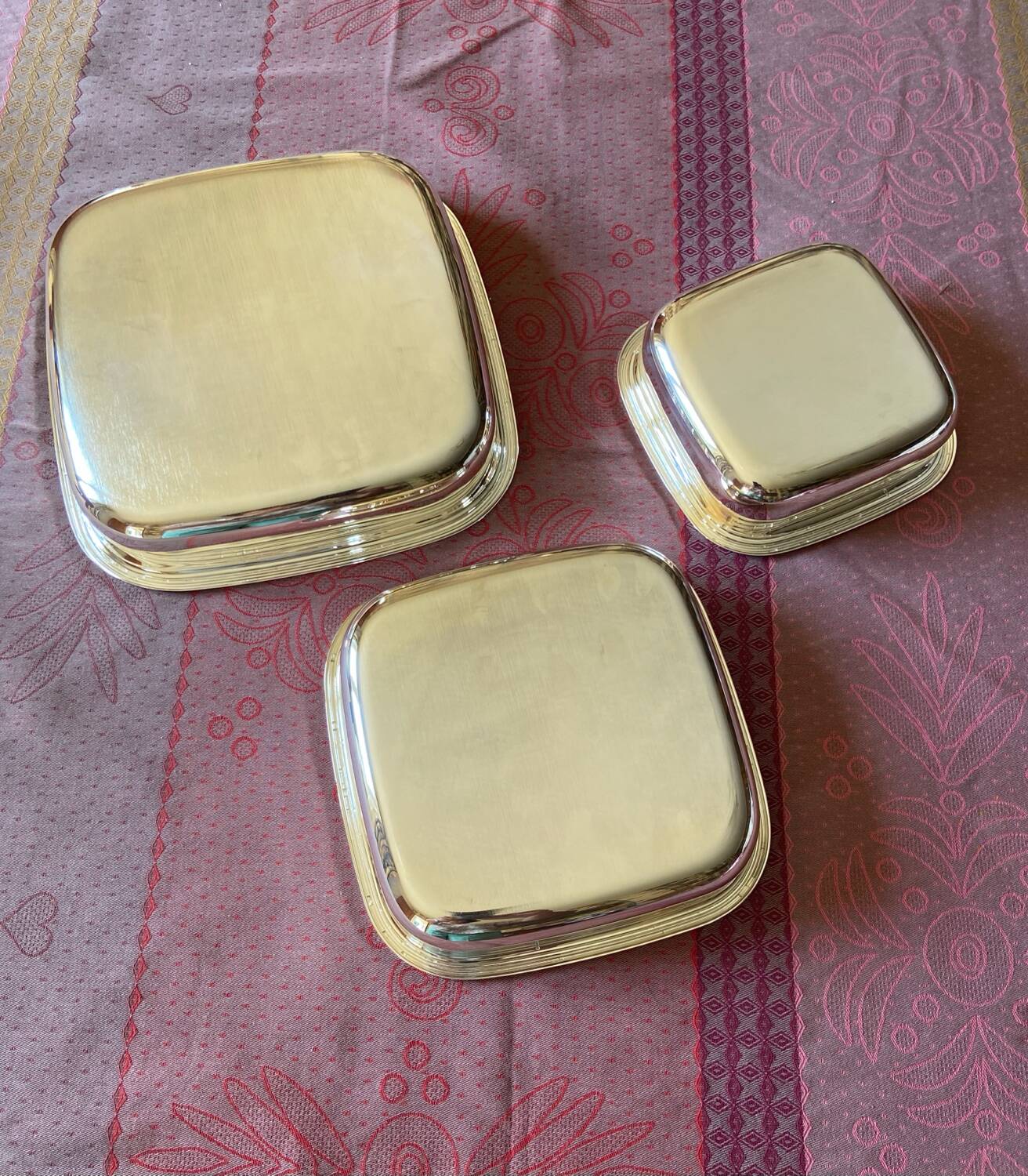 Set of 3 Silver-Plated Bowls