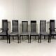 Chaises de salle à manger Tonon Italie par Wolf Schmidt Bandelow années 1980.