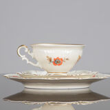 Porcelain cup and saucer set Bavaria 1950