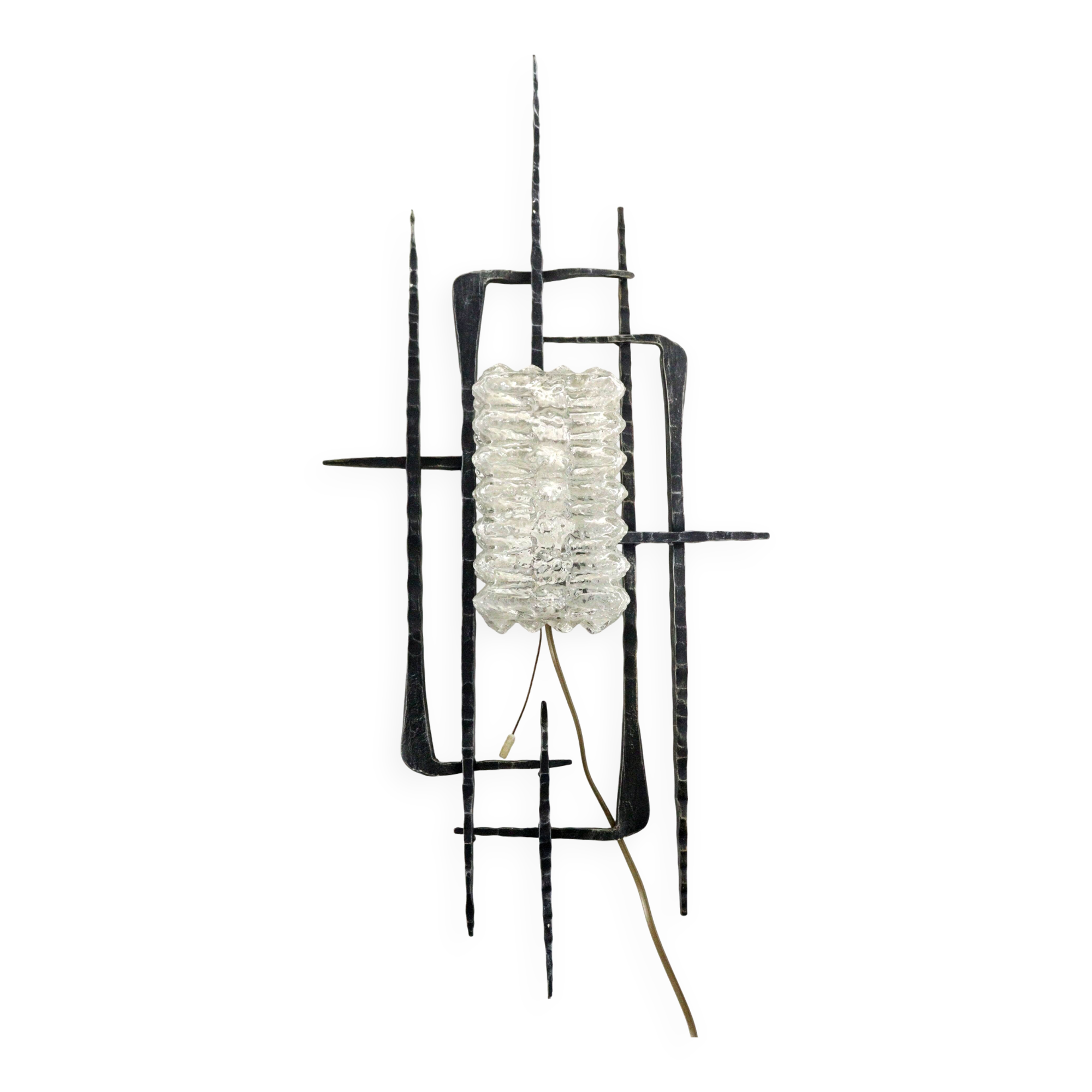 Brutalist vintage wall lamp