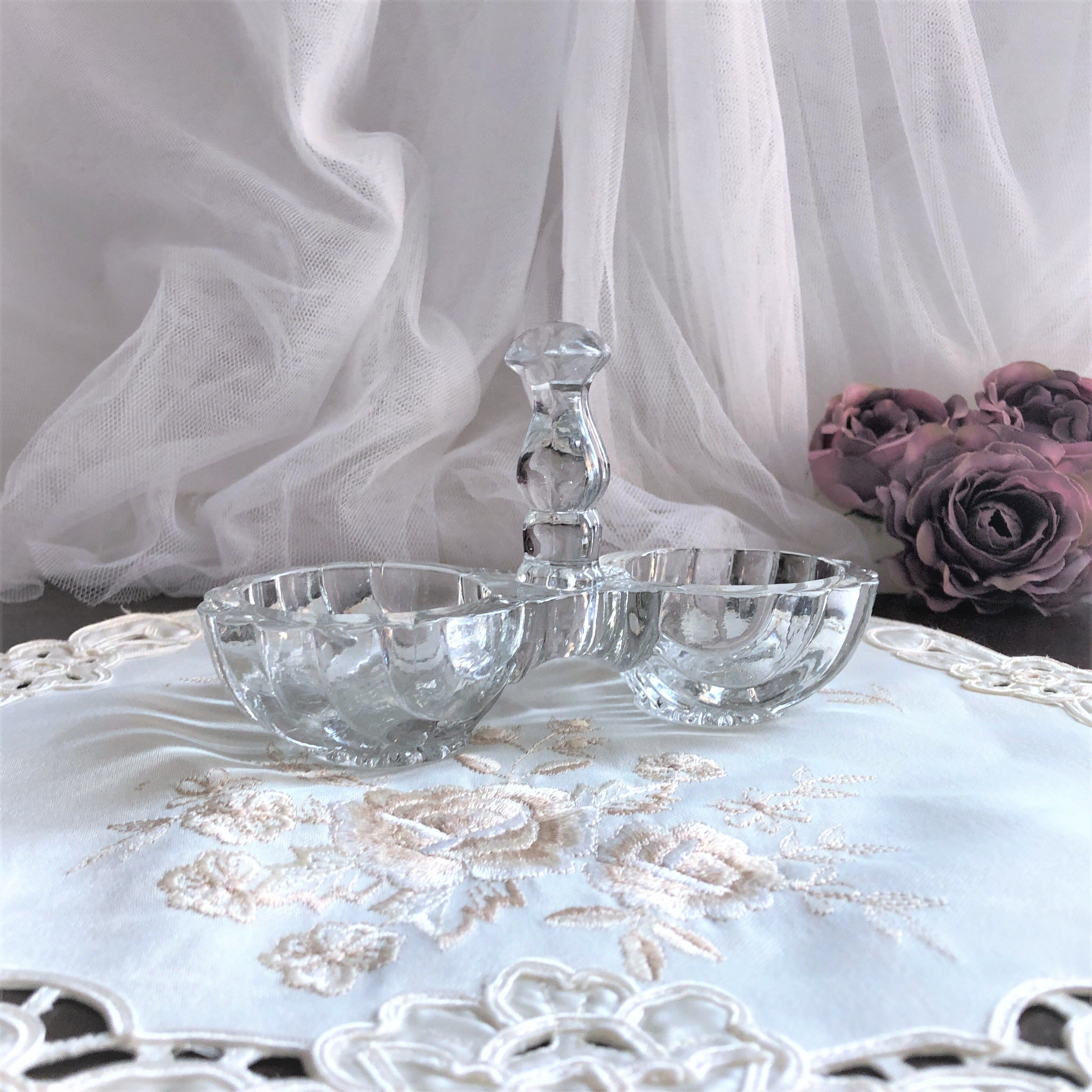 Saleron molded glass 2 compartments