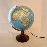 Mappemonde globe terrestre cartes Taride lumineux lampe vintage 1985