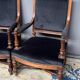 Pair of antique Louis XVI style armchairs. Rosewood.
