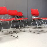 Set of 8 dining chairs by Rudi Verelst for Novalux, 1970s