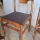 4 Scandinavian wooden chairs 1960